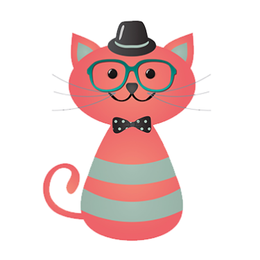 Cat with glasses